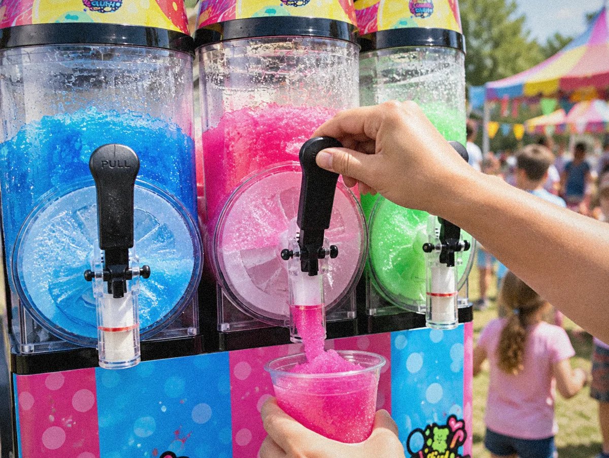 Slush machine at a family event