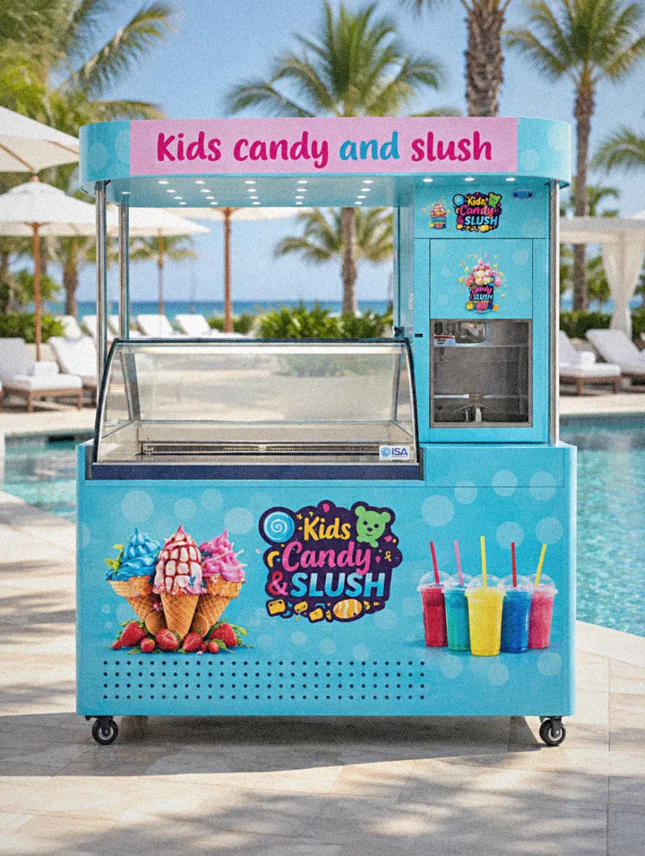 Kids Candy & Slush Ice cream & slush counter