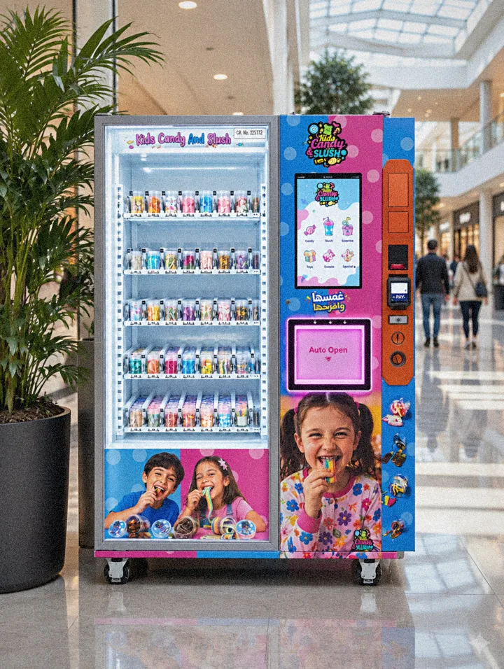 Kids Candy & Slush Candy vending machine