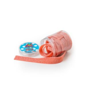 SOUR BELT SOFT CANDY WITH STRAWBERRY FLAVORED 140 g BOTTLE
