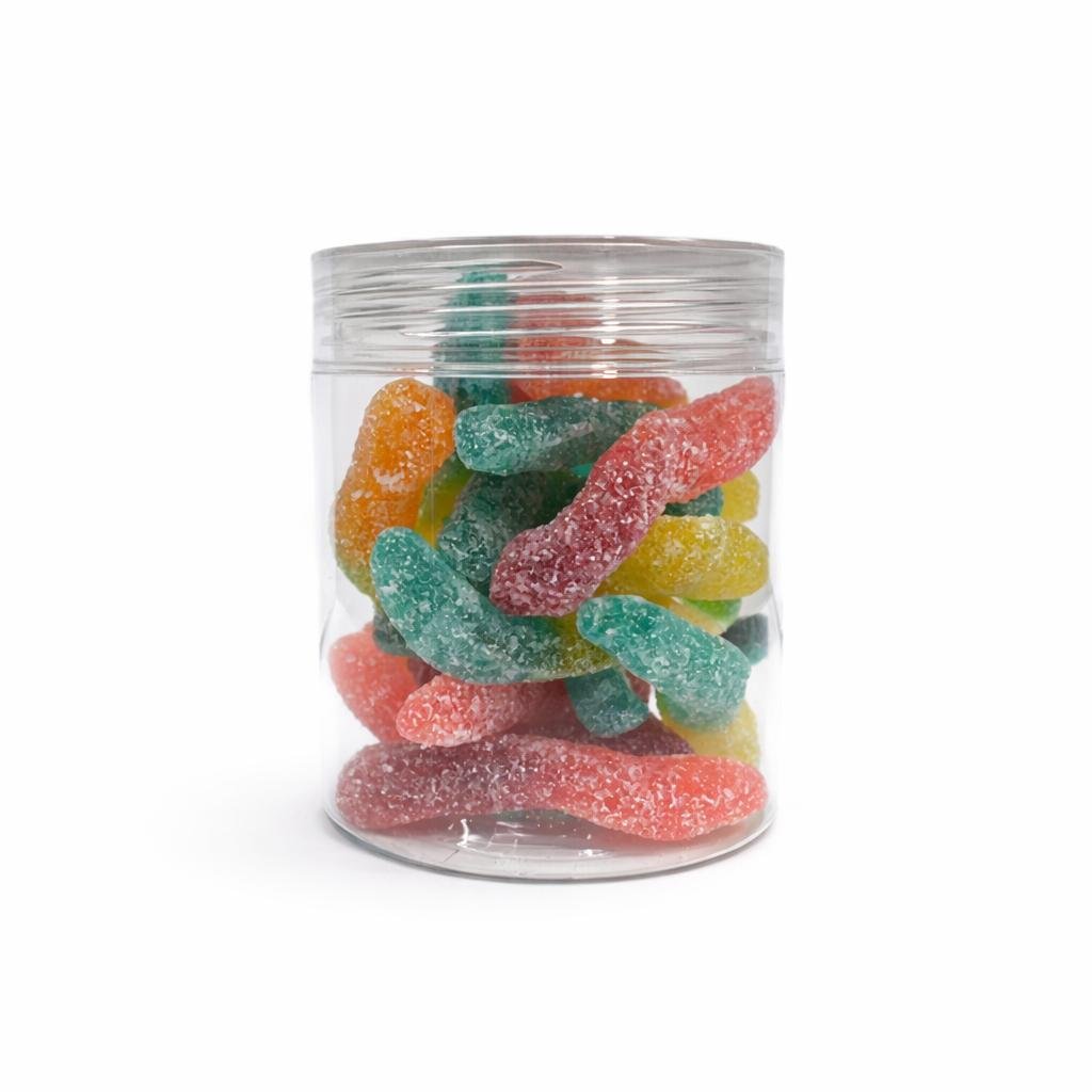 MEGA SOUR WORMS 140 g BOTTLE